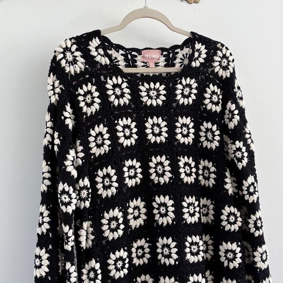 Show Me Your Mumu Mamacita Black Crochet Dress Small - Picture 4 of 8